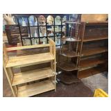 THREE PIECE SHELVING UNITS