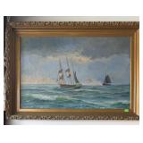 SAILING VESSEL O/C PAINTING