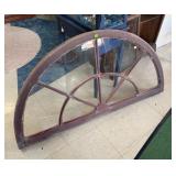 ANTIQUE ARCHED WINDOW PANEL