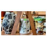 LOT OF STONEWARE PITCHERS