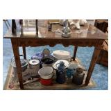 VINTAGE CARVED TOP DINING TABLE