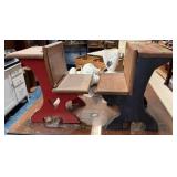 PAIR OF DECORATIVE CHILDRENS DESKS