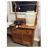 PRIMITIVE WASH STAND CABINET