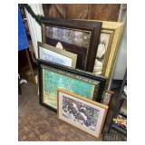 LOT OF FRAMED WORKS OF ART