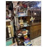 DISPLAY SHELF WITH CONTENTS
