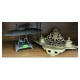 PAIR OF VINTAGE DESK ITEMS