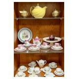 TEA SERVICE ITEMS, CUPS/SAUCERS