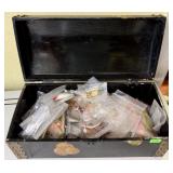 LOT OF FISHING LURES WITH BOX