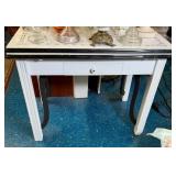 VINTAGE ENAMEL TOP KITCHEN TABLE