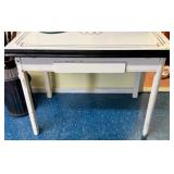 VINTAGE ENAMEL TOP KITCHEN TABLE