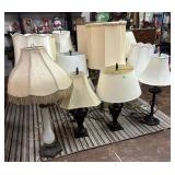 A SEA OF TABLE LAMPS