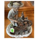 CORTESE PORCELAIN KNIFE GRINDER SCULPTURE