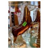MURANO ART GLASS STALLION SCULPTURE