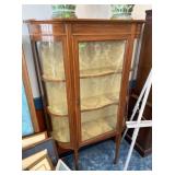 CURVED GLASS CURIO CHINA CLOSET
