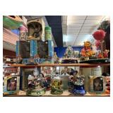 COLLECTION OF DISNEYANA AND OTHER TOYS/DISPLAY