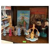SHELF LOT OF DISNEYANA - DECORATIVE