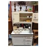 VINTAGE ENAMEL TOP KITCHEN CABINET/CUPBOARD