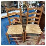 PAIR OF LADDERBACK CHAIRS