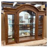OAK DISPLAY CABINET