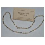Sundance 925 Sterling Pearl Medley Necklace 17'