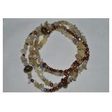 60' Long Coldwater Creek Pearl Quartz & Bead