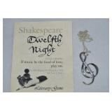 Thomas & Laurel 925 Sterling Shakespeare's