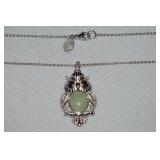 Lenox 925 Sterling Jade Jelly Belly Evening Owl