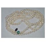 Unicef Gift Pearl 56' Long Strand Necklace