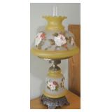 Vtg Gone With the Wind Handpainted Glass Table