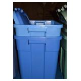 (2) Rubbermaid Roughneck Blue 18 Gallon Totes