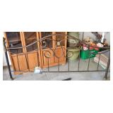 Modern 2 Tone Metal King Size Bed Frame w/Rails