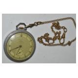 Andage Minet St Hubert Pocket Watch w/ Fob Chain