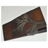 Heintz Arts & Crafts Silver on Bronze Paper Clip