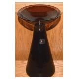 Vtg Blenko Amethyst Art Glass Flared Vase 9"t
