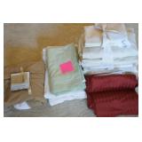 Bed Linens Lot w/ King Sheet Set, Twin + Bedskirt