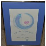 J Stone May Peace Cup Your Heart... Framed Fine