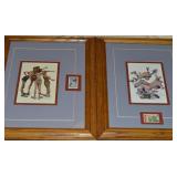 (2) Framed Norman Rockwell Sports Fine Art Prints