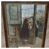 1907 Luca Sacco First Kiss Framed Fine Art Litho
