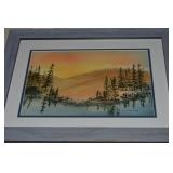 Lorie Bramley Signed Original Watercolor Misty