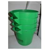 (4) Menards Green Buckets
