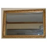 Gold Gilt Wooden Framed Wall Mirror 36 x 24