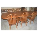 Walter of Wabash Solid Wood Dining Set w/ Table,