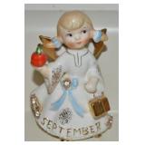 Vtg Lefton Japan Porcelain 1987d September Angel