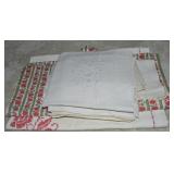 Lot of Vintage Linens w/ Embroidery +