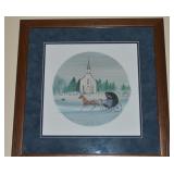 P Buckley Moss Signed LE Little White Church Fine