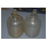 (2) Vintage 1 Gallon Glass Jugs