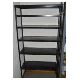 Black Metal 6 Tier Shelf 59.5 x 29.5 x 11.5d