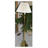 Vintage Brass Adjustable Floor Lamp 57.5" tall