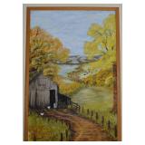 B McLeod 1975 Signed Framed Original Artwork