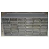 36 Drawer Grey Hardware Storage Organizer